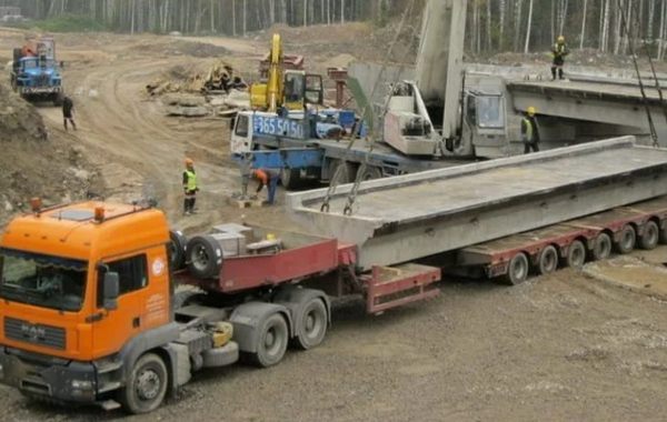 Перевозка крупных ЖБИ изделий на трале - Геническ, цены, предложения специалистов